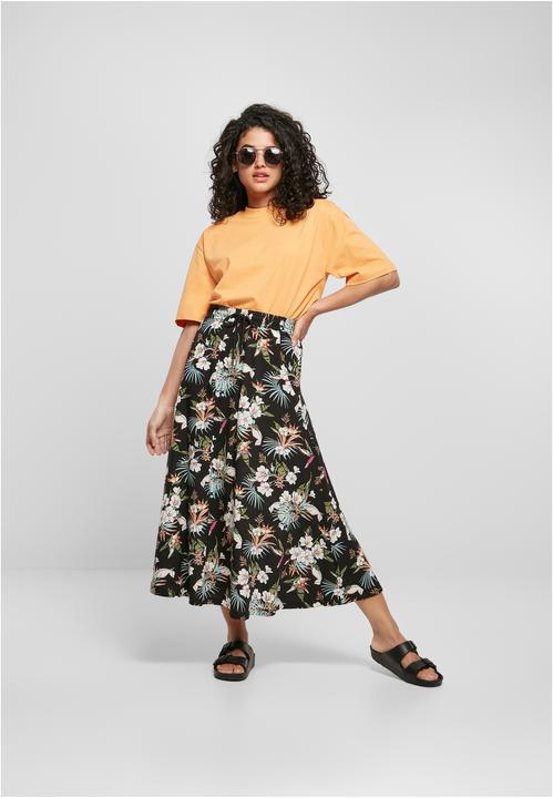 Actual product image Urban Classics Ladies Viscose Midi Skirt (S)
