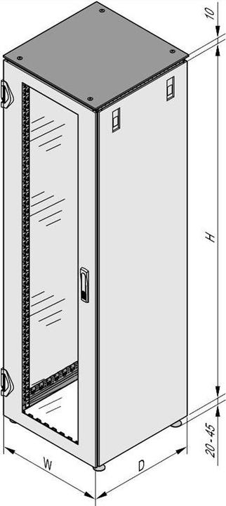Actual product image Schroff Varistar (1800 RU, 19 inch rack)