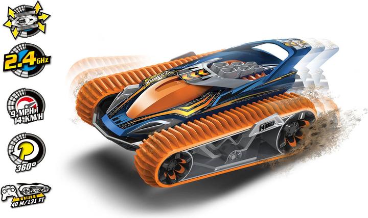 Actual product image Nikko 10031 VelociTrax Remote Control RC Car, Offroad Tracked Vehicle, LiFePo4 Battery, Up to 14 k...