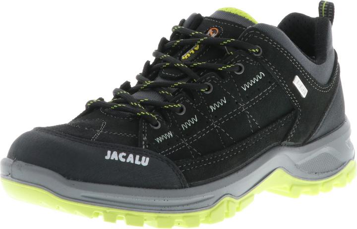 Actual product image Jacalu Ladies Men's Trekking Shoes Hiking Boots Mountain Shoes Outdoor Black/Green (39)