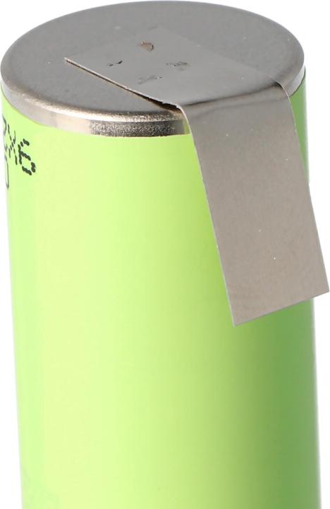 Actual product image Panasonic NCR18500A battery (solder tag U) (18500, 2040 mAh)