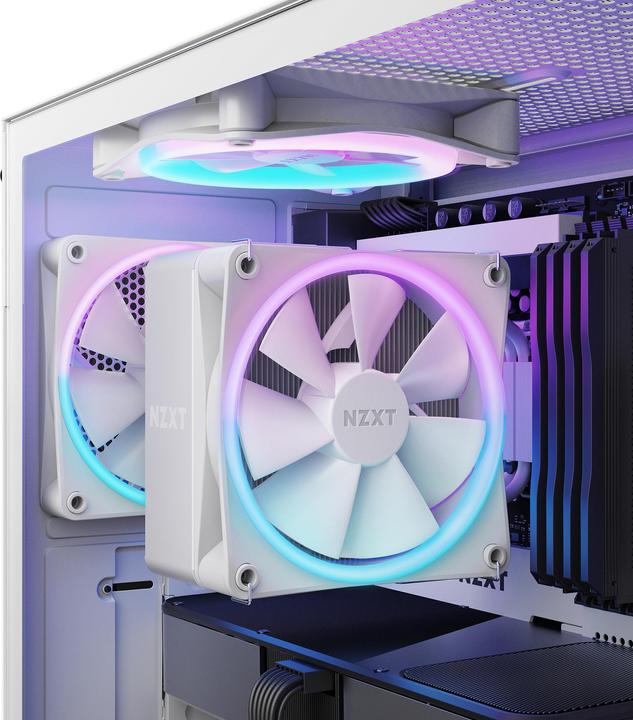 Actual product image NZXT T120 Aircooler RGB 120mm, white (159 mm)