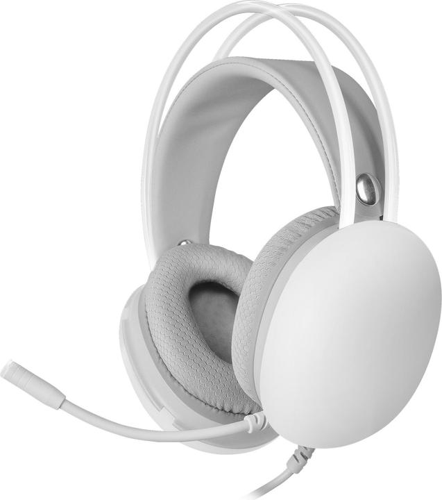 Actual product image Mars Gaming MHGLOW Headphones & Headset Wired Headband USB Type-A White (Cable)