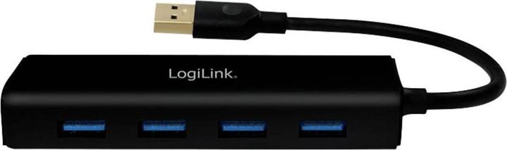 Actual product image LogiLink USB 3.0 hub 4-port black Buspowered (USB-A, 4 Ports)
