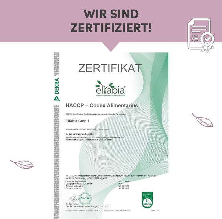 Produktbild Eltabia Acai Tabletten | Hochdosiert 5000mg Tagesdosis | Rohkost 100% reine 500mg Tabs (200 Stück, Tabletten)