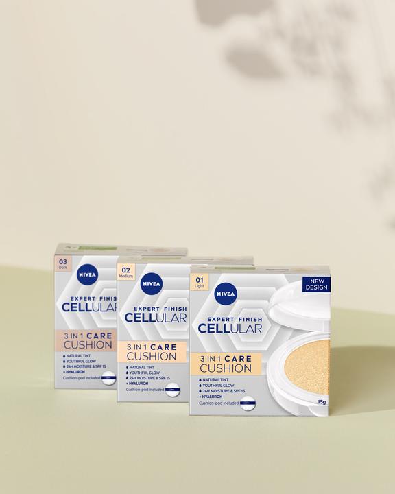 Produktbild NIVEA Cellular Expert Finish 3in1 Pflege Cushion (03 Dark)