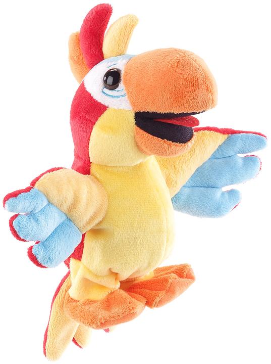 Image du produit Playtastic Lot de 2 perroquets parlants en peluche avec micro, parle après, 22 cm (25 cm)