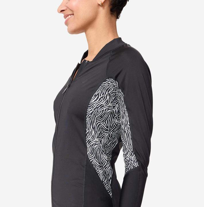 Image du produit Nabaiji Tee shirt manches longues zippé aquagym aquabike Femme - Phoebe noir (42)