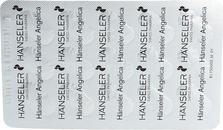 Nutritional values and ingredients Hänseler Angelica (90 Piece, Capsules, 75 g)
