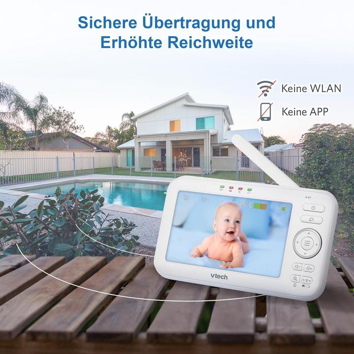 Produktbild VTech VM 5252 Babyphon/Monitor (Babyphone mit Kamera, 300 m)