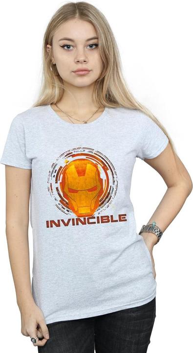 Actual product image Womens/Ladies Iron Man Invincible Cotton T-Shirt (XL)