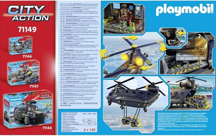 Produktbild Playmobil SWAT-Rettungsflugzeug (71149, Playmobil City Action)