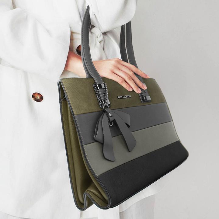 Actual product image Gallantry Ladies' handbag Politexture in grey (5 l)