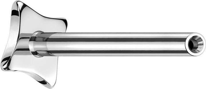 Star Piercing Micro Threadless Labret-Stab Quadrat konkav silber (ohne Messing, Titan G23)