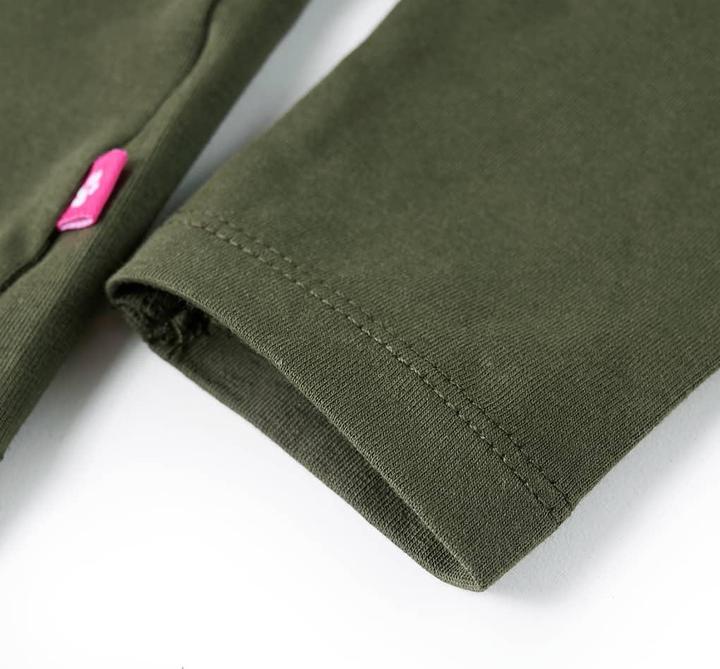 Produktbild VidaXL Kinder-Langarmshirt Khaki 140,Material: 95 % Baumwolle. 5 (140)