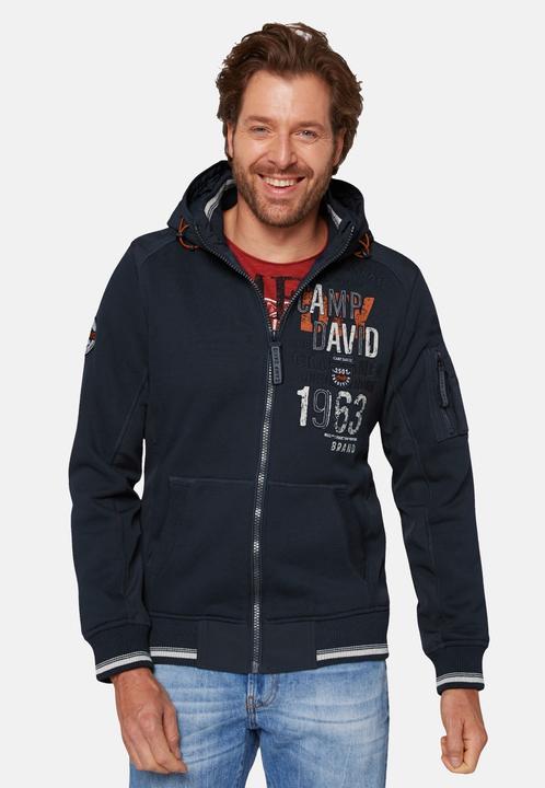 Produktbild Camp David Jacke THE CRAFTSMEN Kapuzensweatjacke (S)