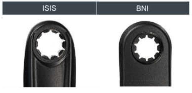 Actual product image Crank aluminum for Bosch ISIS (175 mm)