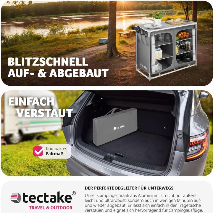 Actual product image tectake Camping kitchen