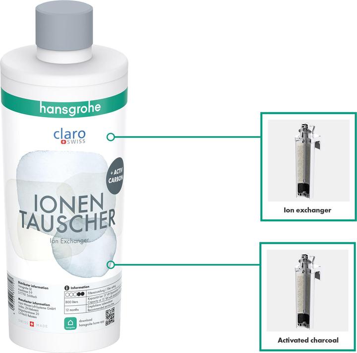 Produktbild hansgrohe HG Filter Ionentauscher und Aktivkohle