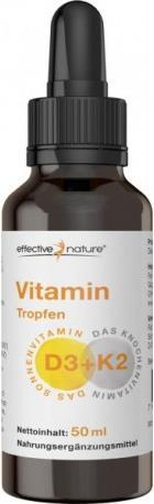 Effective Nature Vitamin D3 K2 (1 Stück, Tropfen)