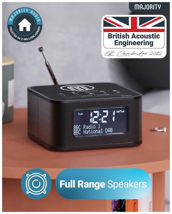 Immagine prodotto Majority Knapton DAB+ Radio mit Qi Ladefunktion (VHF, DAB, Bluetooth)