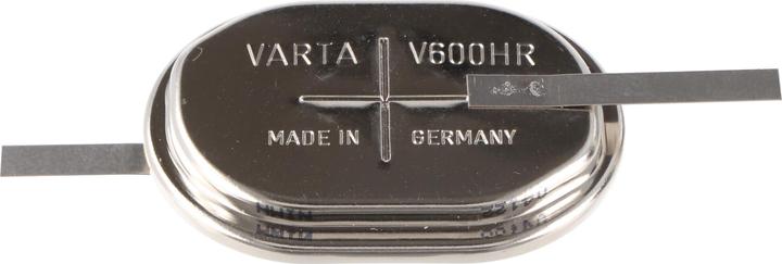 Actual product image Varta Battery V600HR rechargeable NiMH button cell with solder tag Z (1 pcs., 600 mAh, Battery + charger)