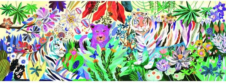 Nährwerte und Zutaten Djeco Puzzle Gallery Rainbow Tigers, 1000 Teile (1000 Teile)