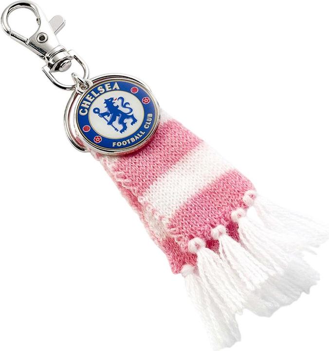 Actual product image Chelsea FC Scarf Bag Charm (100% synthetic material)