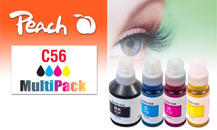 Produktbild Peach Tinte Canon CISS GI-56 Multi-Pack C, M, Y, BK (C, M, Y, BK)