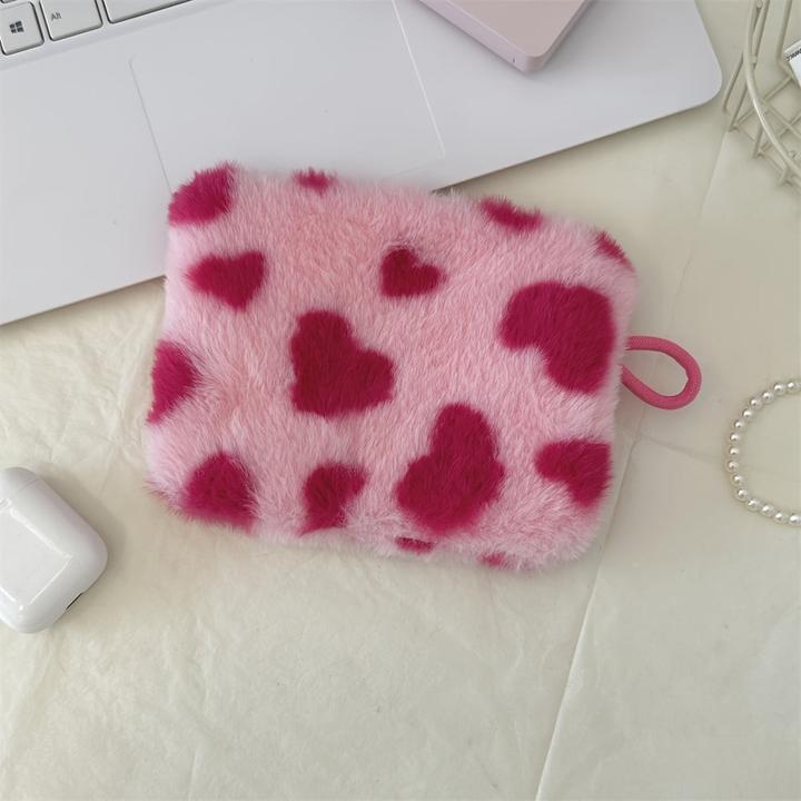 Immagine prodotto Only-Bags.Store Moda peluche bocca d'amore rosso busta cosmetica, portamonete chiave con supporto ID
