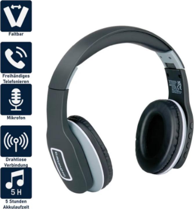 Produktbild Grundig Kopfhörer Stereo BT AB (5 h, Kabellos)