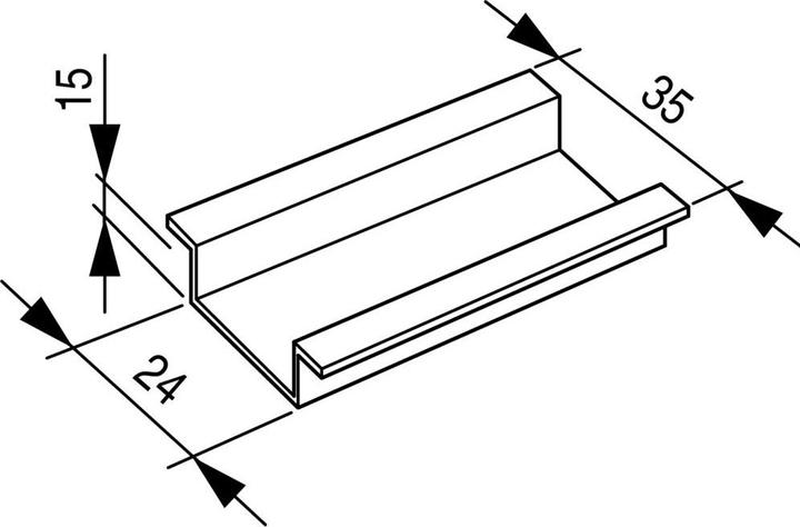 Actual product image Eaton Top-hat rail, 35x15mm 50657