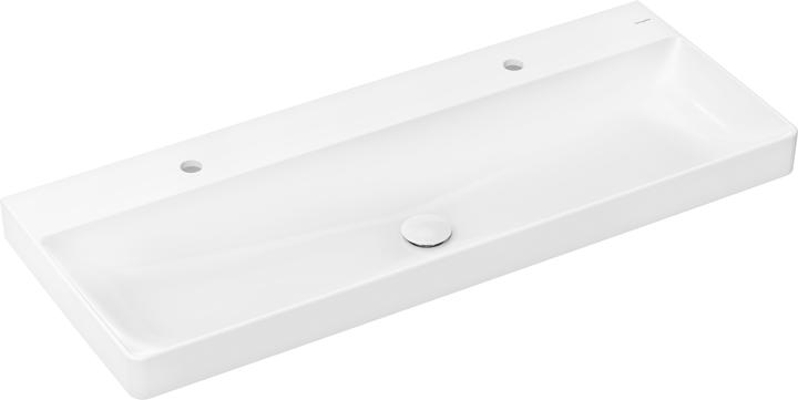 hansgrohe Xelu Q washbasin, 1200x480, wall-hung, without overflow, white, 61 (480 mm, 1200 mm)