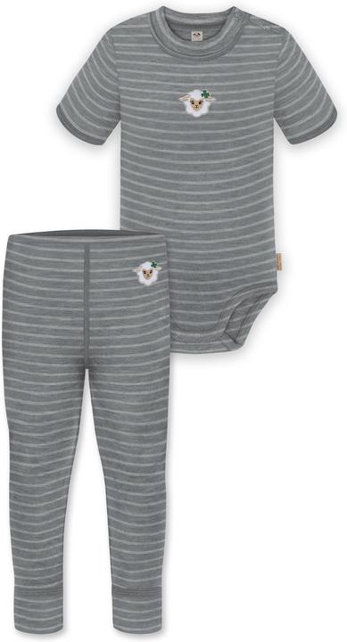 Actual product image Normani Baby merino short-sleeved body "Tihoi" and trousers "Tutira" - 9613 (86)