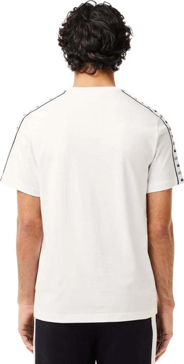 Actual product image Lacoste Mens Logo Strip Cotton Jersey T-Shirt (S)