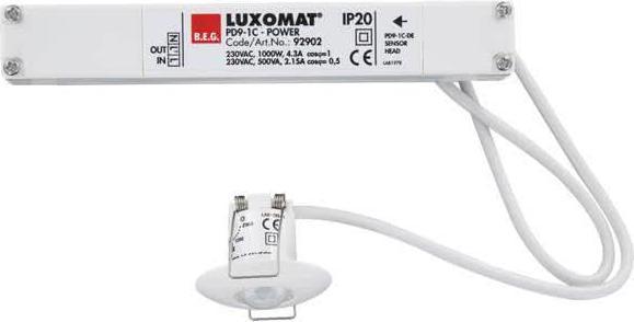 Produktbild BEG 92902 Mini-Bewegungsmelder PD9-1C-DE RAL9010 (12 m)
