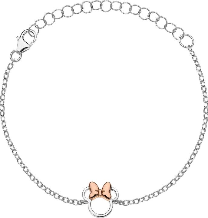 Immagine prodotto Disney Bracciale bicolore abbinato in argento Minnie Mouse BS00027TL-55 (14 cm, Argento 925)