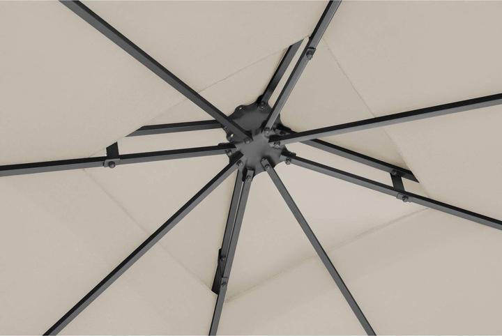 Immagine prodotto Uniprodo Gazebo da giardino in metallo - 3 x 3 m - 180 g/m² - beige (300 cm, 300 cm)