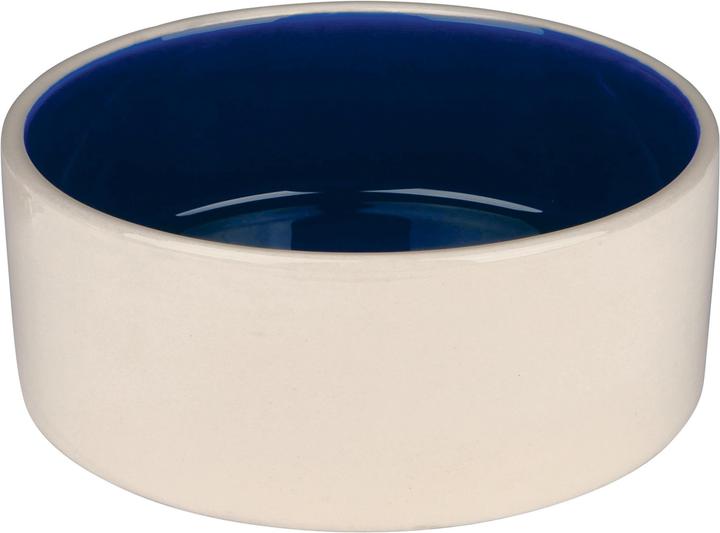 Actual product image Trixie Ceramic bowl 1l cream / blue (1 l)
