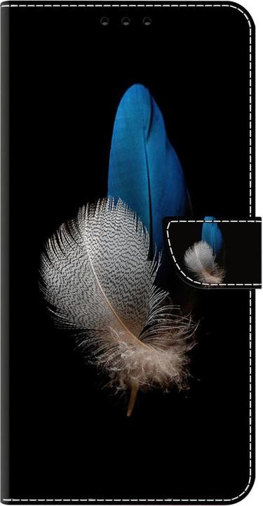 Immagine prodotto Art Custodia a libro per iPhone 15 con tasca per carte di credito Feather (Apple iPhone 15)