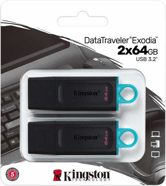 Produktbild Kingston DataTraveler Exodia 2-Pack (64 GB, USB-A)