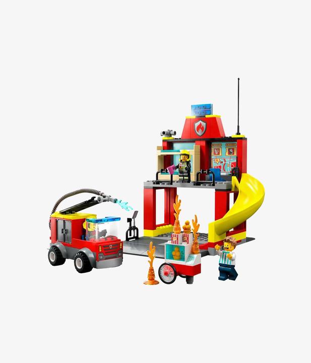 Actual product image LEGO Fire station and fire truck (60375, LEGO City)