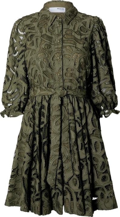 Actual product image Selected Femme Broderie Anglaise Mini Dress (34)