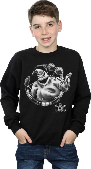 Actual product image Disney Boys Nightmare Before Christmas Ooogie Boogie Mono Sweatshirt (104)