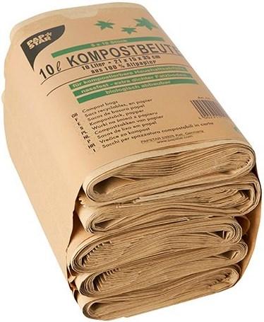 Image du produit Papstar Sacs à compost (50 x, 10 l)