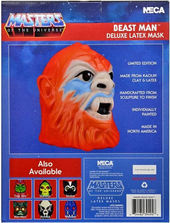 Immagine prodotto Neca Masters of the Universe réplique masque en latex Deluxe de Beastman (Nessuna classe di protezione ufficiale, 1 x)