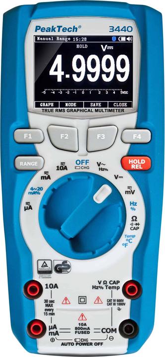 Peaktech P 3440 Graphical digital multimeter (CAT III 1000V, CAT IV 600V)