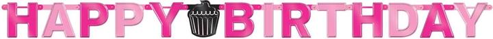 Actual product image Amscan Oh So Fab Foil Letter Happy Birthday Banner