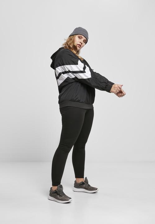 Produktbild Urban Classics Ladies Mix Crinkle Nylon Sweat Hoody (XS)