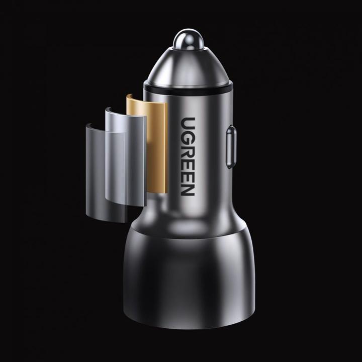 Actual product image Ugreen USB-C PD + USB-A QC 36W Car Charger